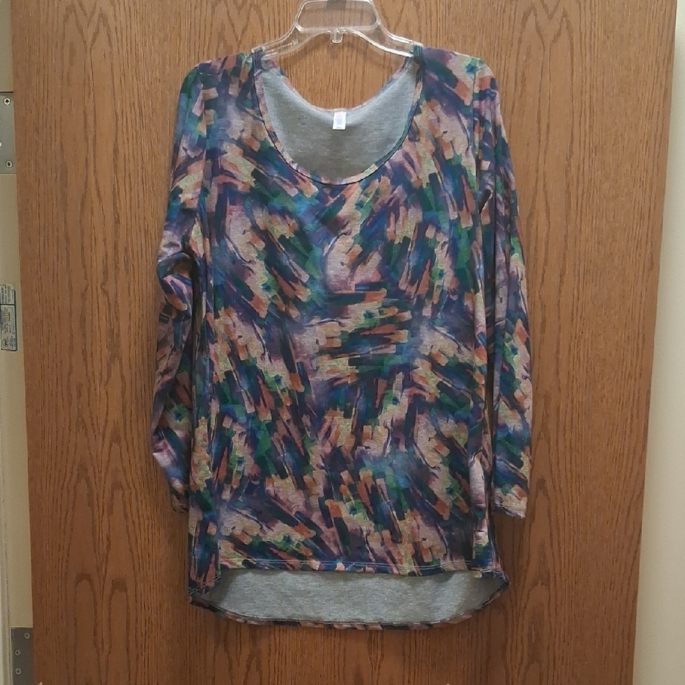 LuLaRoe Heather Gray 2XL Top